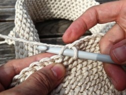 All About Helping Yourself & Personal Growth CROCHET HOOK WORKING WITH YARM DEMO in learning to crochet