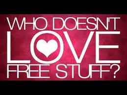 Unlocking Savings Online; a poster saying who dosent love free stuff