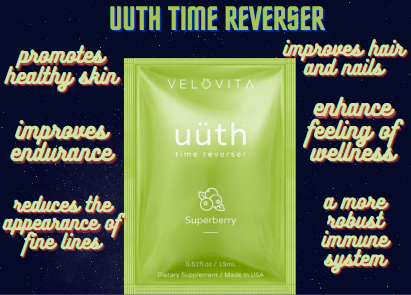 uüth From the fountain of youth, the time reverserThe green package with what it does on either side