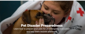 OUR PETS  SAFETY Pet Disaster Preparedness
Learn how to prepare your pets for an emergency evacuation and help them recover afterward. red cross poster